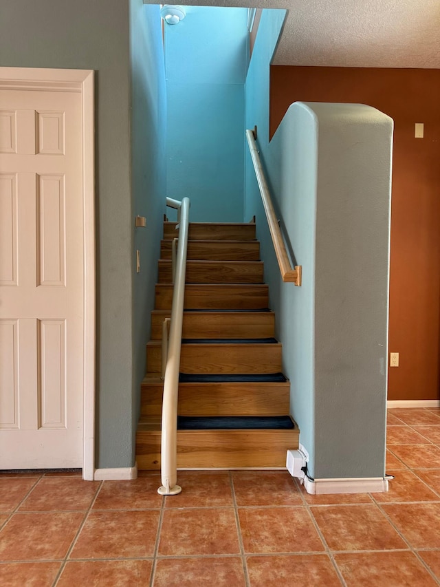 5400 Pegasus Dr NW, Albuquerque, NM 87120 - stairway with tile patterned floors