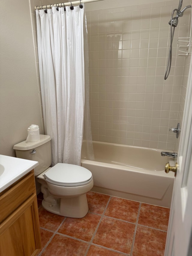 5400 Pegasus Dr NW, Albuquerque, NM 87120 - bathroom featuring vanity, shower / tub combo, and tile patterned floors