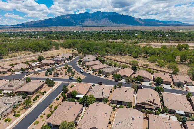 959 Salt Cedar Ct, Bernalillo, NM 87004 - aerial view of residential area featuring a mountain backdrop