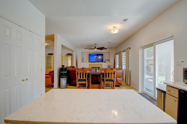 7024 Tree Line Ave NW, Albuquerque, NM 87114 - dining area featuring a ceiling fan and baseboards