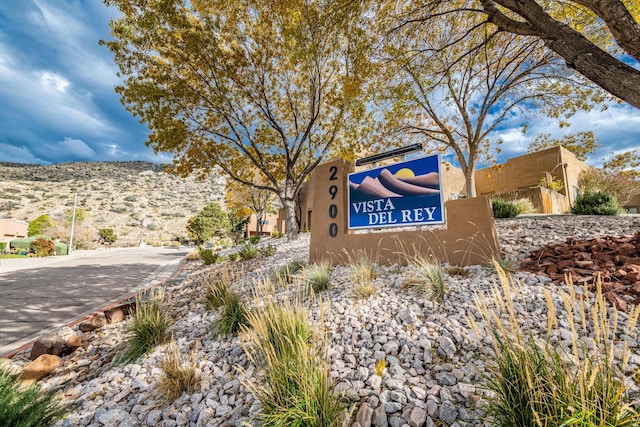 2900 Vista Del Rey NE Unit 18D, Albuquerque, NM 87112 - community / neighborhood sign featuring a mountain view