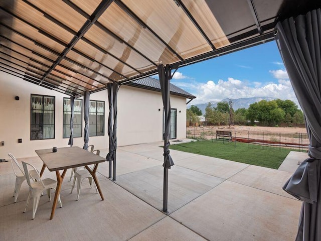 400 Perea Ln, Corrales, NM 87048 - view of patio with outdoor dining area