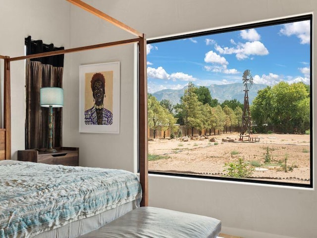 400 Perea Ln, Corrales, NM 87048 - bedroom featuring a mountain view