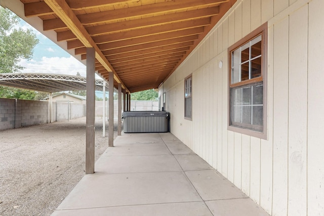 1519 Lundy Ln SW, Albuquerque, NM 87105 - view of patio / terrace featuring a hot tub