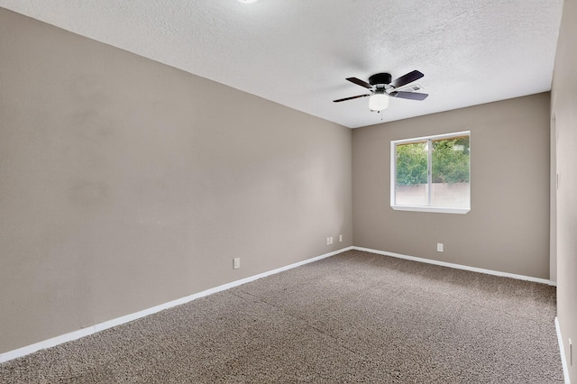1519 Lundy Ln SW, Albuquerque, NM 87105 - carpeted empty room with ceiling fan and a textured ceiling