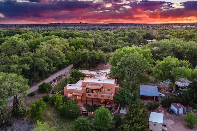 2505 Elfego Rd NW, Albuquerque, NM 87107 - aerial view of property and surrounding area featuring a forest