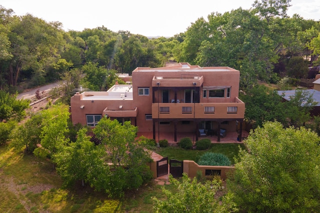 2505 Elfego Rd NW, Albuquerque, NM 87107 - view from above of property with a heavily wooded area