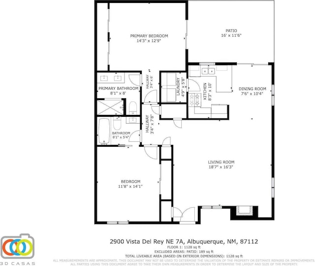 2900 Vista Del Rey NE Unit 7A, Albuquerque, NM 87112 - view of room layout