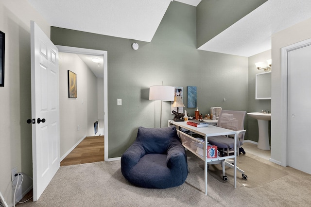 700 Fruit Ave NW Unit G, Albuquerque, NM 87102 - home office featuring carpet flooring and baseboards