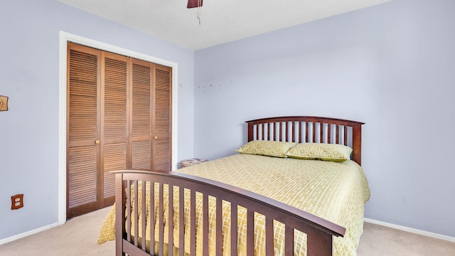 13101 Comanche Rd NE, Albuquerque, NM 87111 - carpeted bedroom with a closet and a ceiling fan