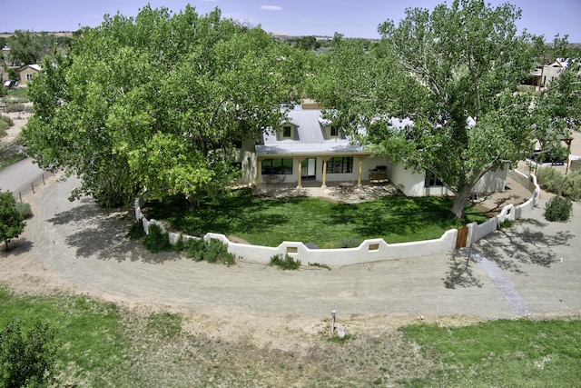 276 Trosello Ln, Corrales, NM 87048 - back of property with a lawn
