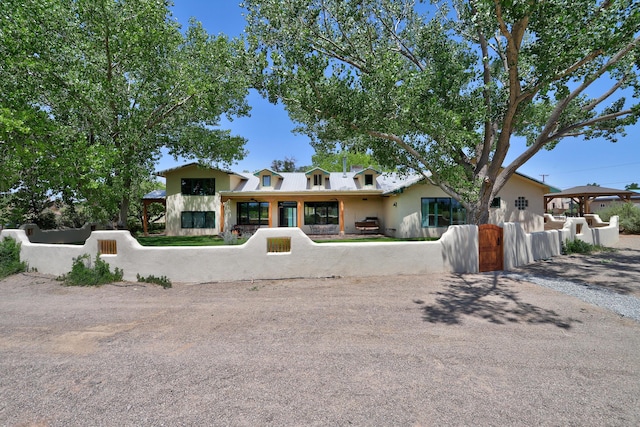 276 Trosello Ln, Corrales, NM 87048 - view of front of home with stucco siding