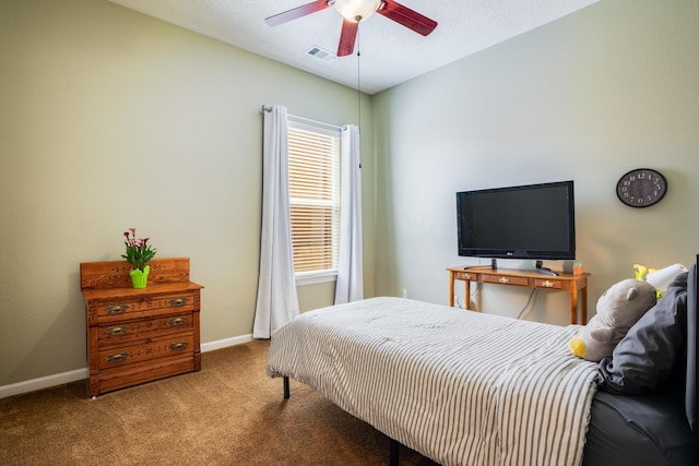 3726 Linda Vista Ave NE, Rio Rancho, NM 87124 - bedroom with carpet floors and ceiling fan