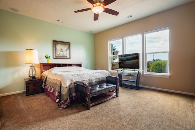 3726 Linda Vista Ave NE, Rio Rancho, NM 87124 - bedroom with carpet floors and ceiling fan