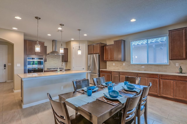 2952 Kings Canyon Loop NE, Rio Rancho, NM 87144 - dining room with recessed lighting and light tile patterned flooring