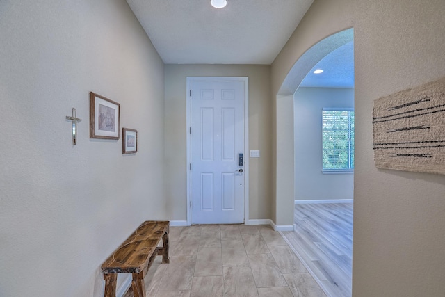 2952 Kings Canyon Loop NE, Rio Rancho, NM 87144 - foyer with arched walkways and recessed lighting
