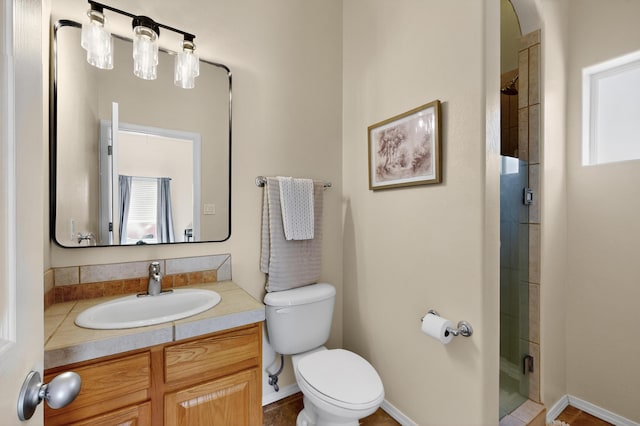 2504 Campeche Rd NE, Rio Rancho, NM 87144 - bathroom featuring a shower stall and vanity