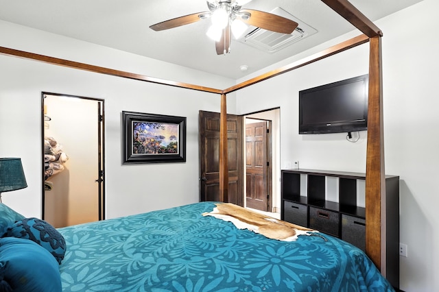 76 Otero Rd, Los Lunas, NM 87031 - bedroom featuring a ceiling fan