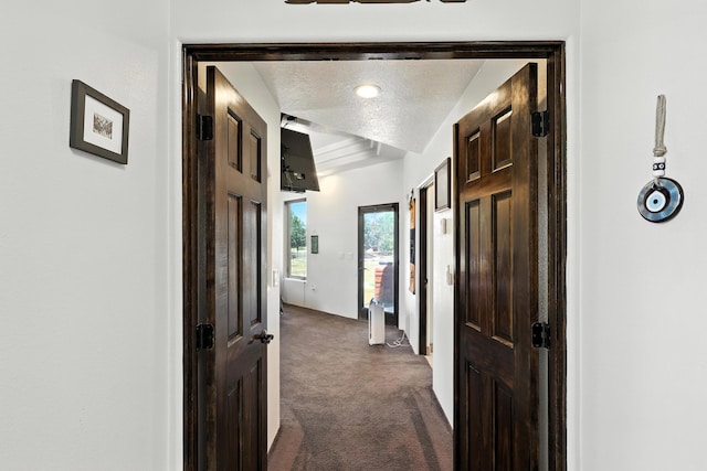 76 Otero Rd, Los Lunas, NM 87031 - hallway with dark colored carpet