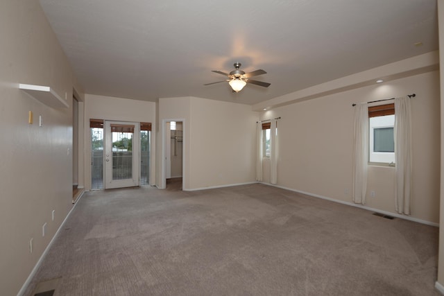315 11th St SW, Albuquerque, NM 87102 - spare room with ceiling fan and carpet flooring