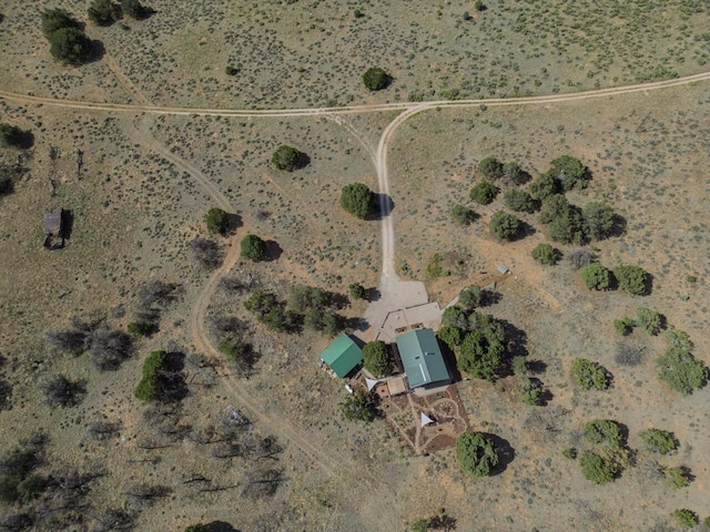 195 Ferguson Rd, Ramah, NM 87321 - aerial view of property and surrounding area with rural landscape