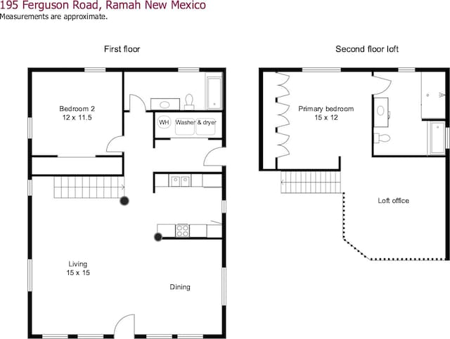 195 Ferguson Rd, Ramah, NM 87321 - view of floor plan / room layout