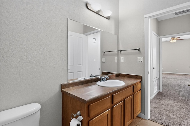 2048 N Ensenada Cir SE, Rio Rancho, NM 87124 - half bathroom with vanity and ceiling fan
