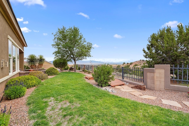 2308 Desert View Rd NE, Rio Rancho, NM 87144 - fenced yard with a mountain view
