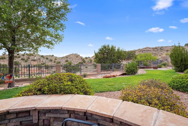 2308 Desert View Rd NE, Rio Rancho, NM 87144 - view of patio / terrace featuring a mountain view