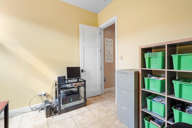 2308 Desert View Rd NE, Rio Rancho, NM 87144 - home office with tile patterned floors and baseboards