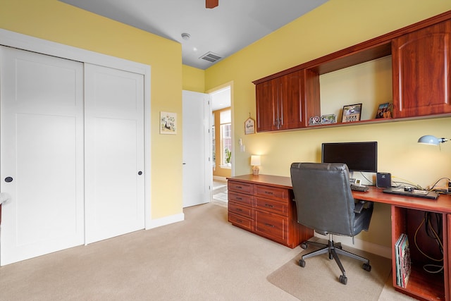 2308 Desert View Rd NE, Rio Rancho, NM 87144 - home office featuring light colored carpet and baseboards