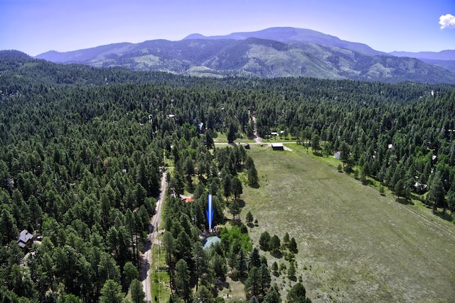 150 Ponderosa Way, Jemez Springs, NM 87025 - aerial view of a forest and a mountainous background