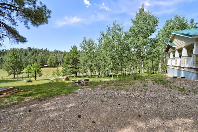 150 Ponderosa Way, Jemez Springs, NM 87025 - view of yard with a forest view