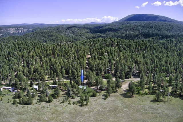 150 Ponderosa Way, Jemez Springs, NM 87025 - mountain view with a heavily wooded area