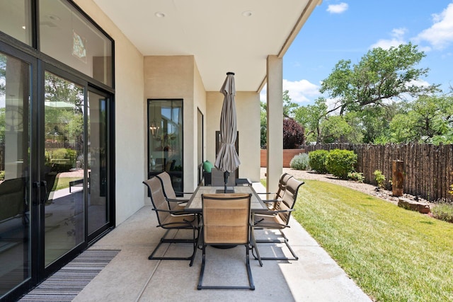 3204 Maxum Ln NW, Albuquerque, NM 87104 - view of patio / terrace featuring outdoor dining space