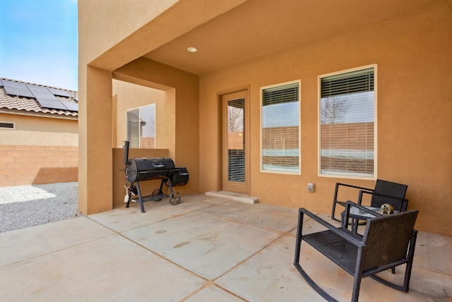 4529 Skyline Loop NE, Rio Rancho, NM 87144 - view of patio / terrace featuring area for grilling
