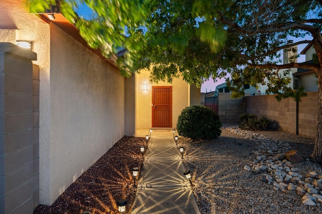 9616 Eucariz Ave SW, Albuquerque, NM 87121 - view of exterior entry featuring stucco siding