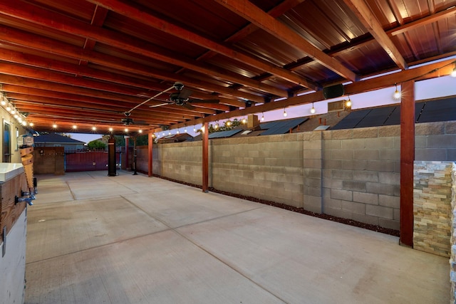 9616 Eucariz Ave SW, Albuquerque, NM 87121 - fenced backyard featuring a patio