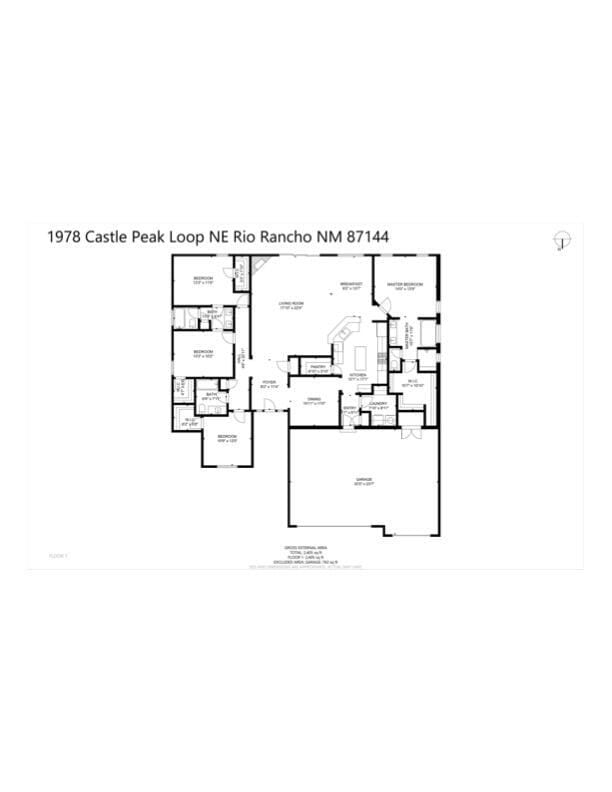 1978 Castle Peak Loop NE, Rio Rancho, NM 87144 - view of property floor plan