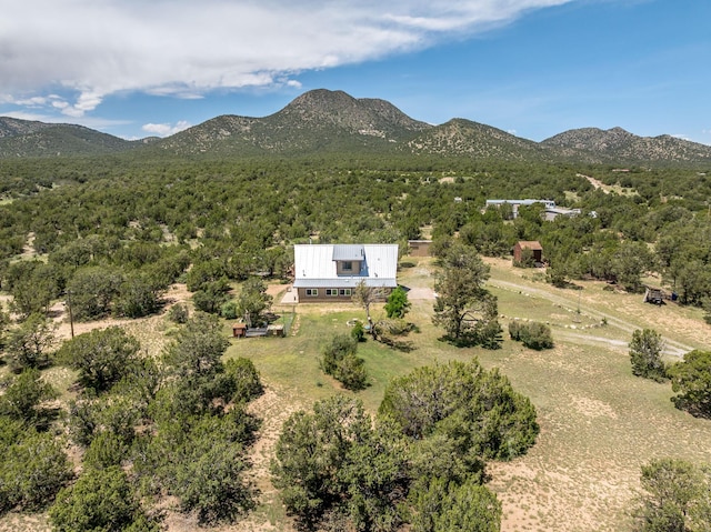 1 Dinosaur Rd, Stanley, NM 87056 - view of mountain backdrop with a heavily wooded area