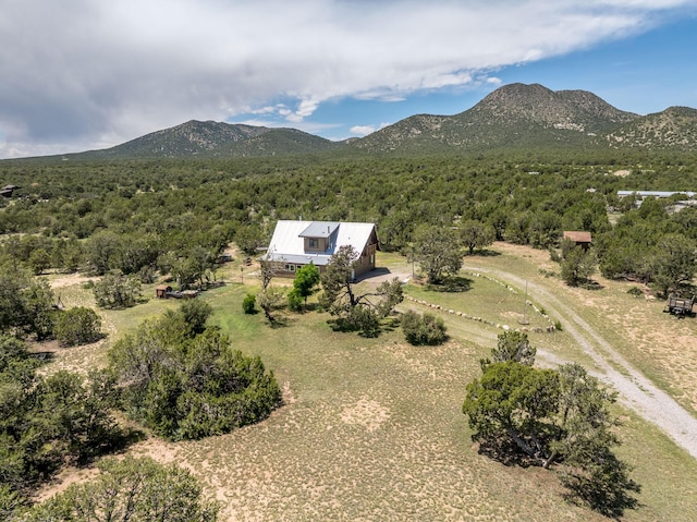 1 Dinosaur Rd, Stanley, NM 87056 - aerial view of property and surrounding area featuring mountains