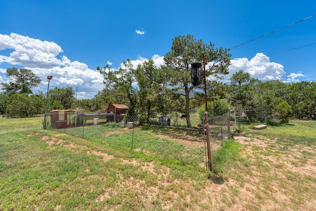 1 Dinosaur Rd, Stanley, NM 87056 - view of yard featuring an outdoor structure