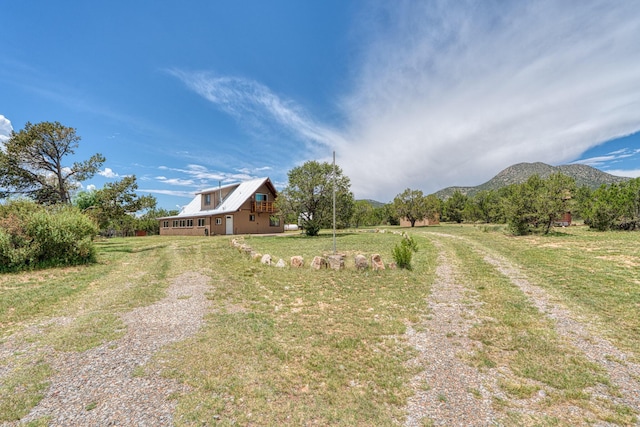 1 Dinosaur Rd, Stanley, NM 87056 - view of green lawn featuring a mountain view