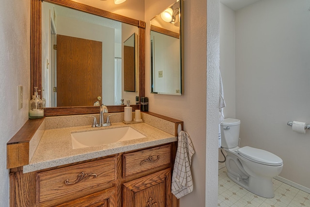 1 Dinosaur Rd, Stanley, NM 87056 - bathroom with vanity and toilet