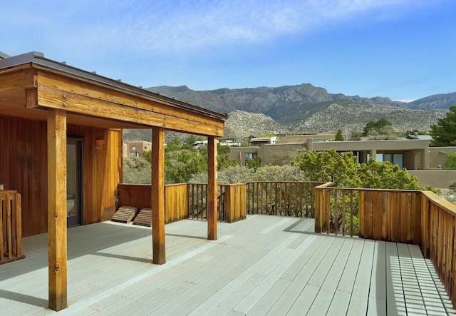 1036 Red Oaks Loop NE, Albuquerque, NM 87122 - deck featuring a mountain view