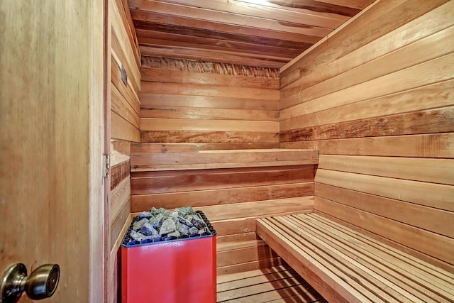 1036 Red Oaks Loop NE, Albuquerque, NM 87122 - sauna featuring wooden walls and wood ceiling