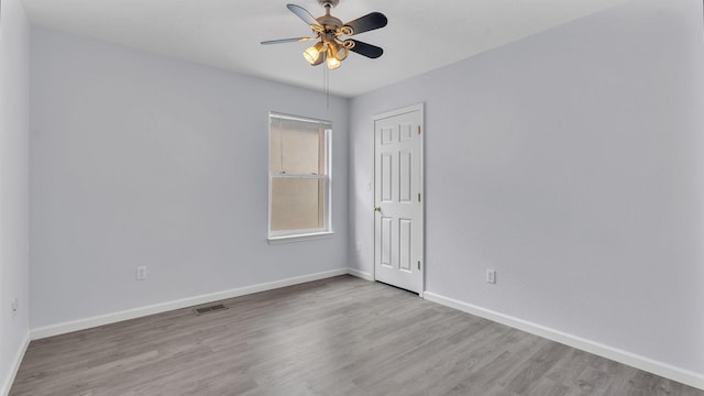 3536 Clear Creek Pl, Rio Rancho, NM 87144 - empty room featuring ceiling fan and wood finished floors