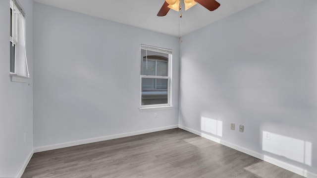 3536 Clear Creek Pl, Rio Rancho, NM 87144 - unfurnished room featuring a ceiling fan and wood finished floors