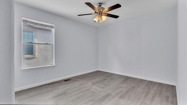 3536 Clear Creek Pl, Rio Rancho, NM 87144 - spare room with wood finished floors and a ceiling fan