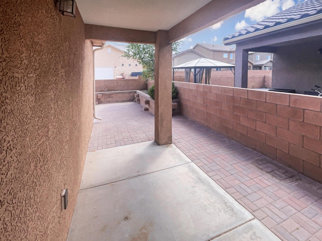 1225 La Fonda St, Bernalillo, NM 87004 - view of patio / terrace with a gazebo